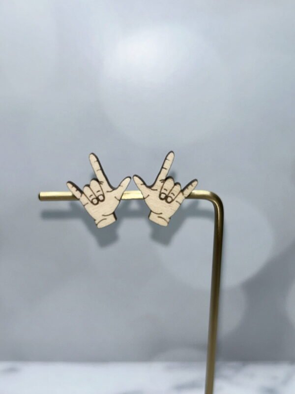 ASL "I Love You" Stud Earrings