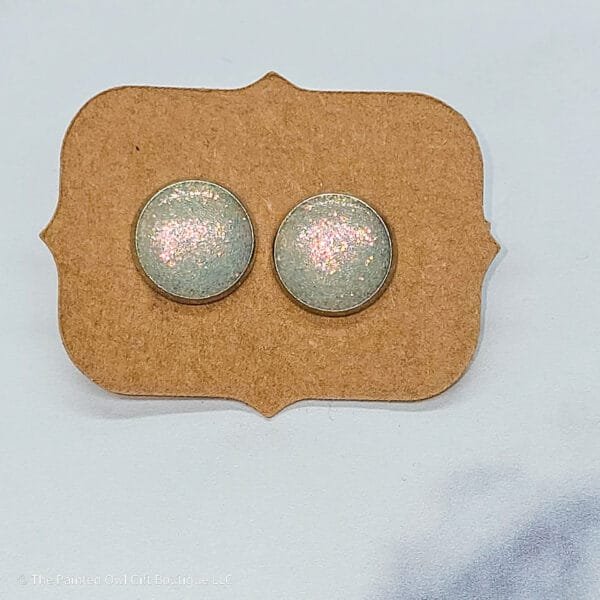 Glitter Stud Earrings