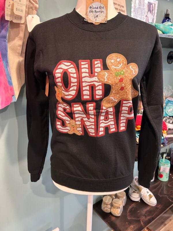 "Oh Snap" DTF Print Crewneck Sweatshirt